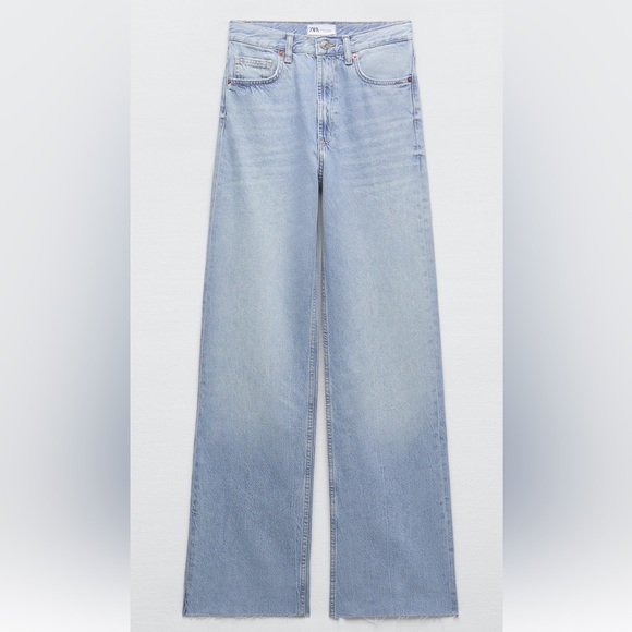 Zara size 25/0 wide leg jeans - Picture 1 of 5